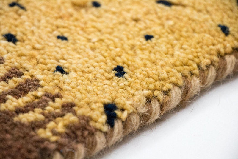 Dywan Gabbeh - Indus - 239 x 174 cm - złoto