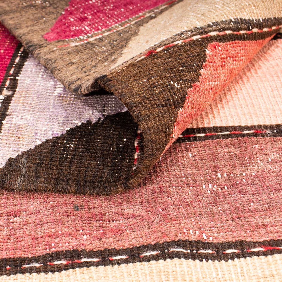 Biegacz Dywan Kelim - Stary - 320 x 150 cm - wielokolorowy