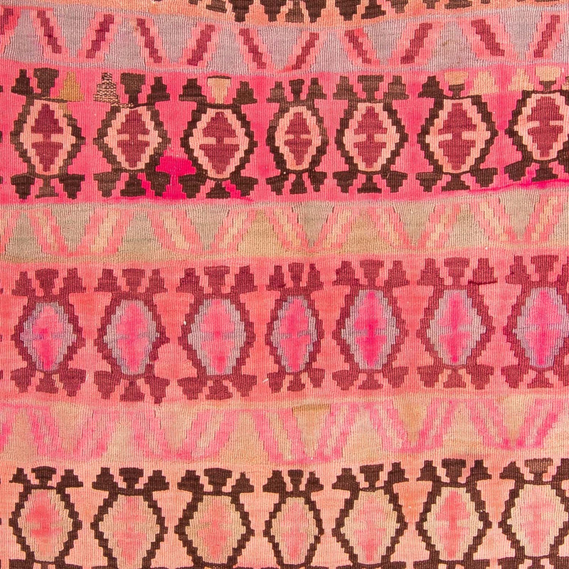 Biegacz Dywan Kelim - Stary - 390 x 178 cm - wielokolorowy