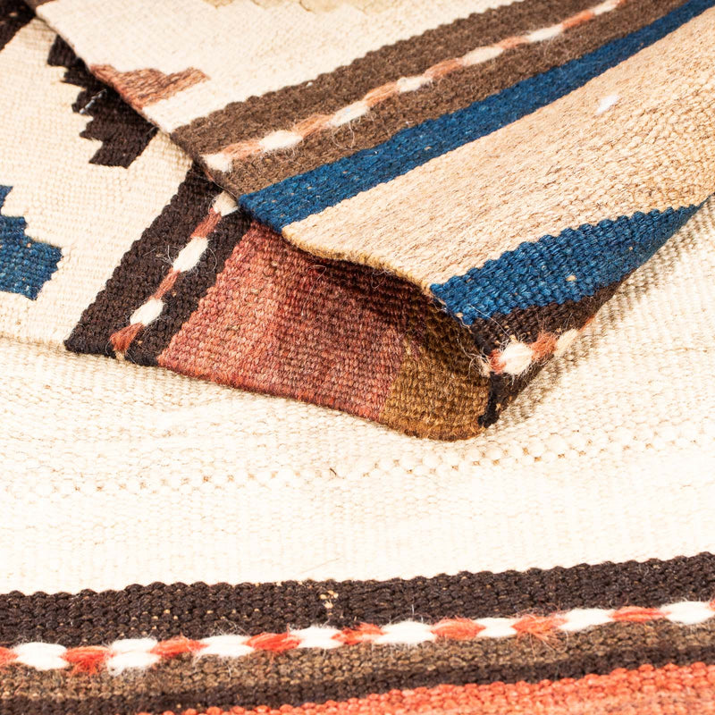 Biegacz Dywan Kelim - Stary - 290 x 90 cm - wielokolorowy