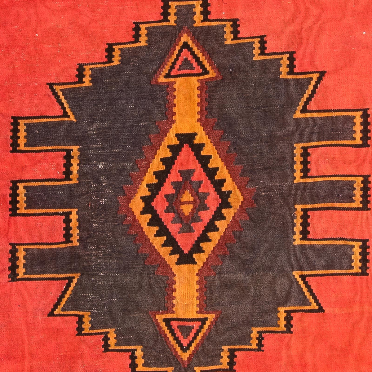 Biegacz Dywan Kelim - Stary - 290 x 150 cm - wielokolorowy