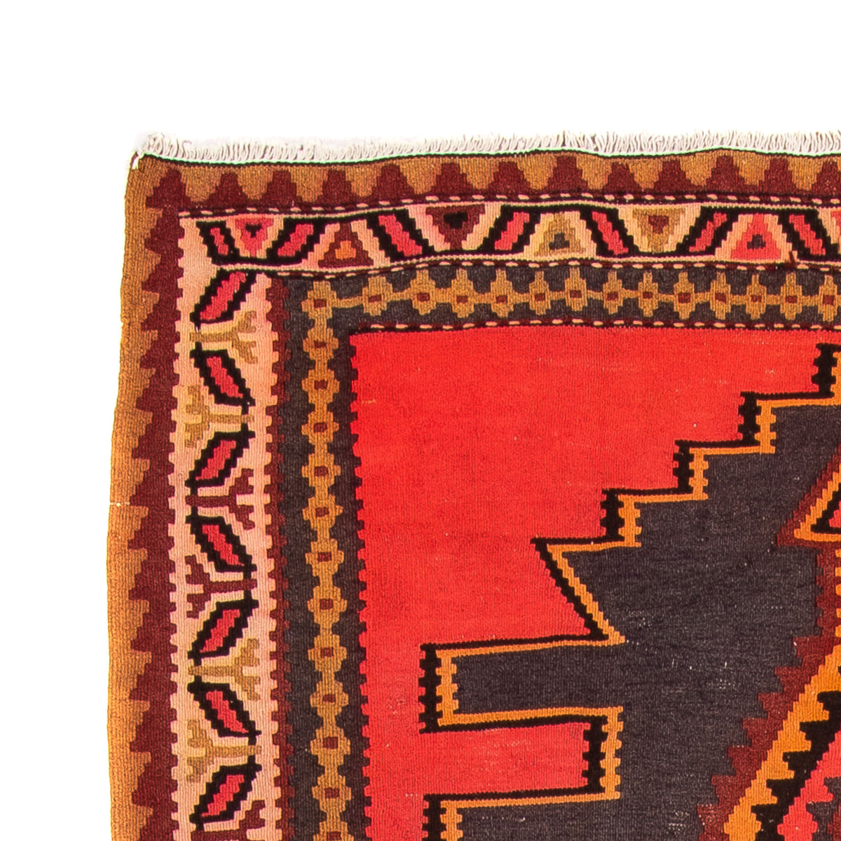 Biegacz Dywan Kelim - Stary - 290 x 150 cm - wielokolorowy