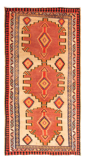 Biegacz Dywan Kelim - Stary - 300 x 150 cm - wielokolorowy