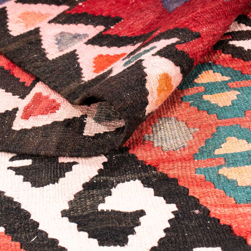 Dywan Kelim - Stary - 330 x 175 cm - wielokolorowy