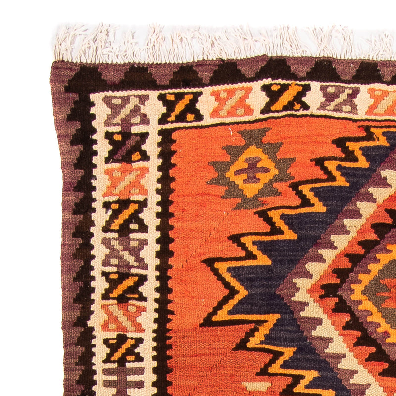 Dywan Kelim - Stary - 260 x 130 cm - wielokolorowy