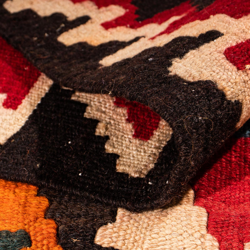 Dywan Kelim - Stary - 320 x 162 cm - wielokolorowy