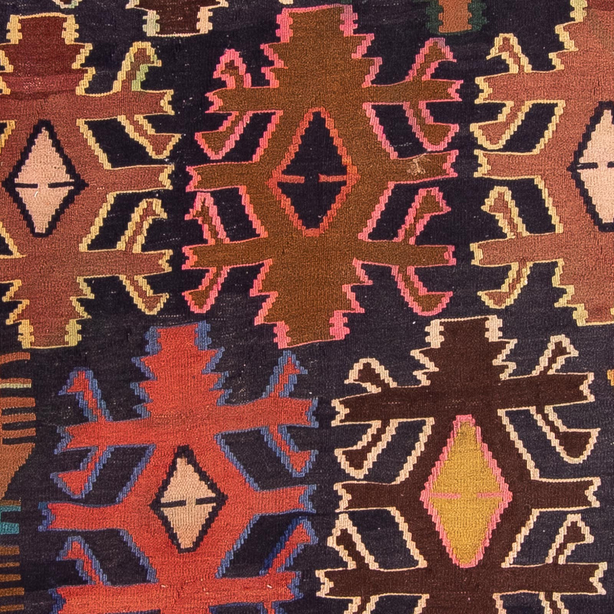 Biegacz Dywan Kelim - Stary - 300 x 135 cm - wielokolorowy