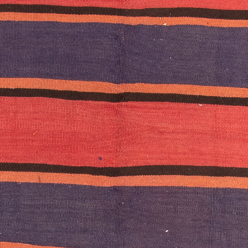 Biegacz Dywan Kelim - Stary - 385 x 155 cm - brązowy