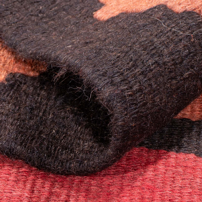 Biegacz Dywan Kelim - Stary - 385 x 155 cm - brązowy