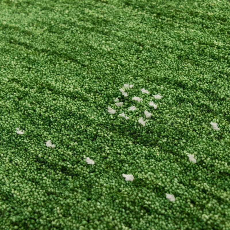 Dywan Gabbeh - Miękki - 143 x 72 cm - zielona