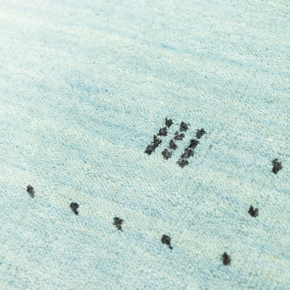 Dywan Gabbeh - Miękki - 142 x 73 cm - jasnoniebieski