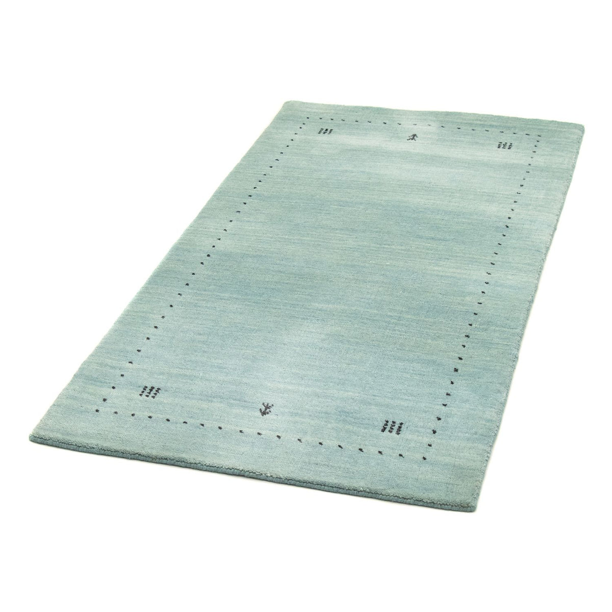 Dywan Gabbeh - Miękki - 142 x 73 cm - jasnoniebieski