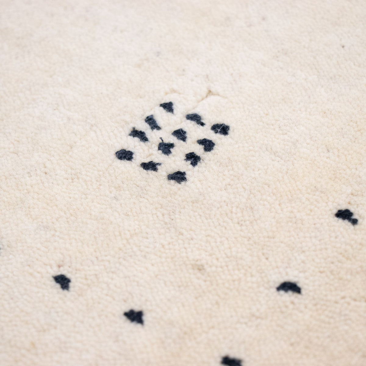 Dywan Gabbeh - Miękki - 90 x 60 cm - naturalna biel