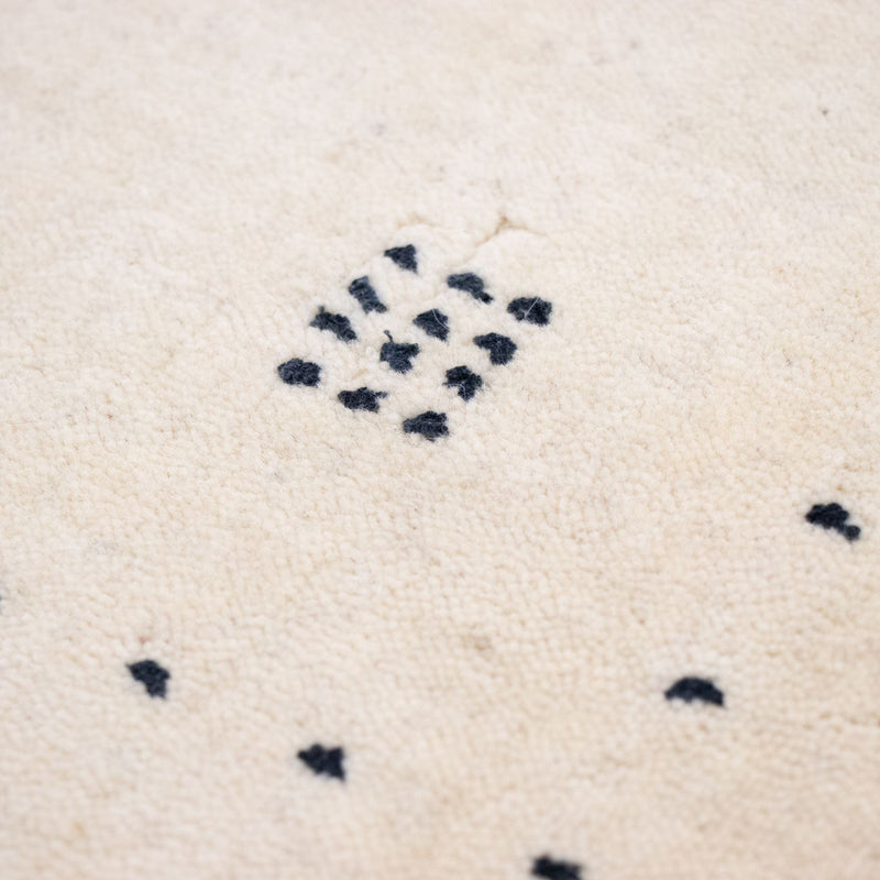 Dywan Gabbeh - Miękki - 90 x 60 cm - naturalna biel