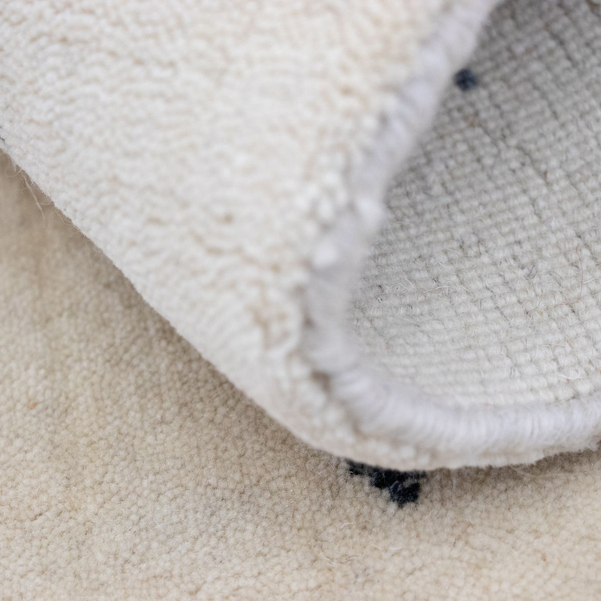 Dywan Gabbeh - Miękki - 90 x 60 cm - naturalna biel