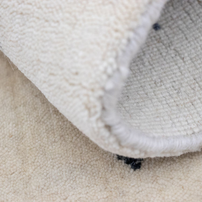 Dywan Gabbeh - Miękki - 90 x 60 cm - naturalna biel