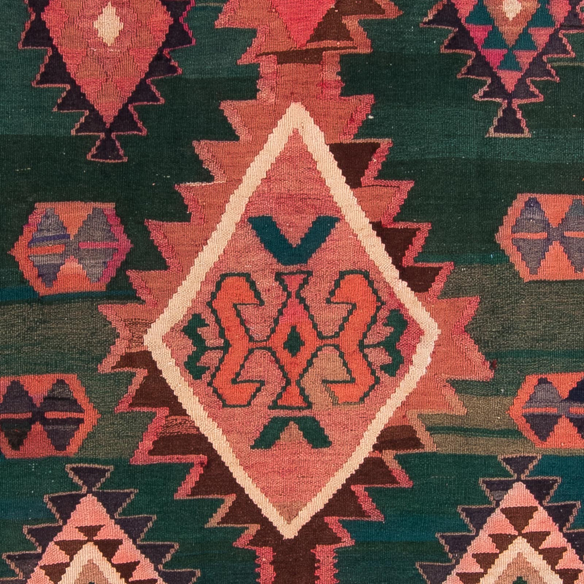 Dywan Kelim - Stary - 310 x 175 cm - wielokolorowy