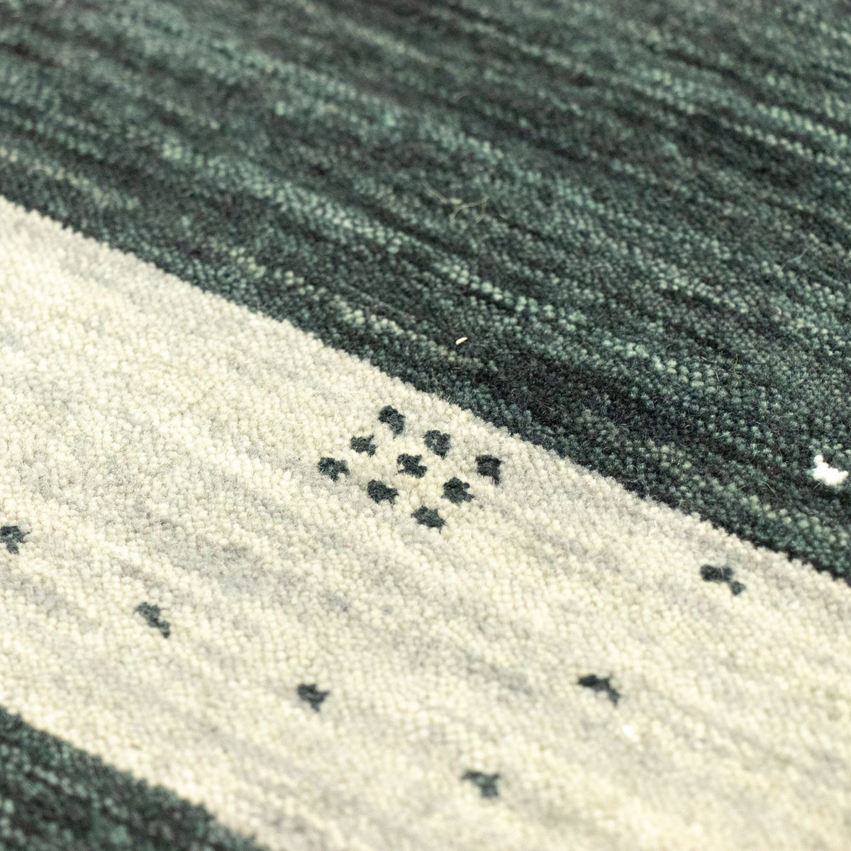 Dywan Gabbeh - Miękki - 93 x 64 cm - antracyt