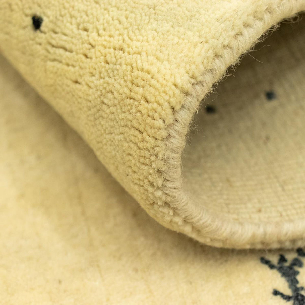 Dywan Gabbeh - Miękki - 90 x 60 cm - beżowy