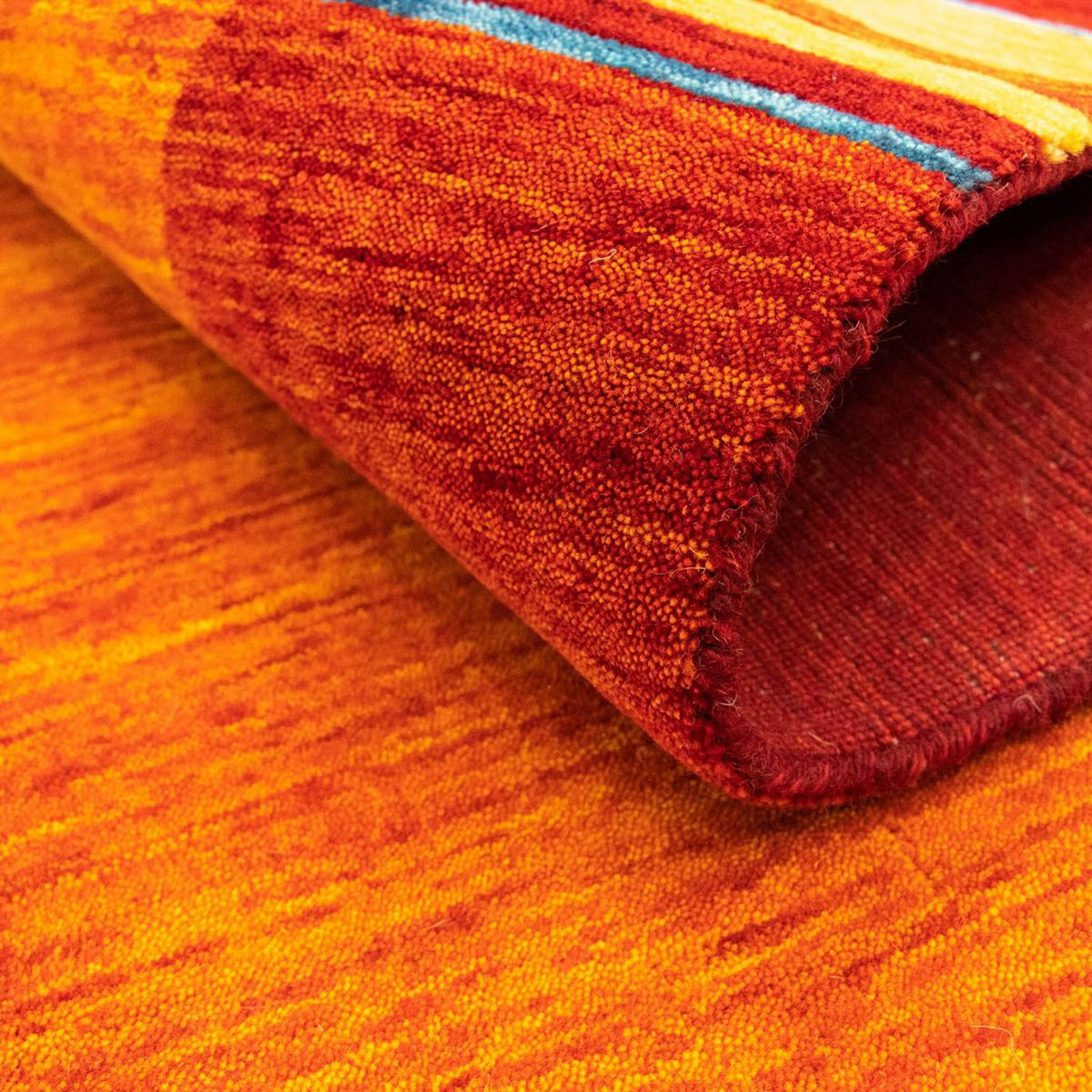 Dywan Gabbeh - Miękki - 220 x 142 cm - rdza