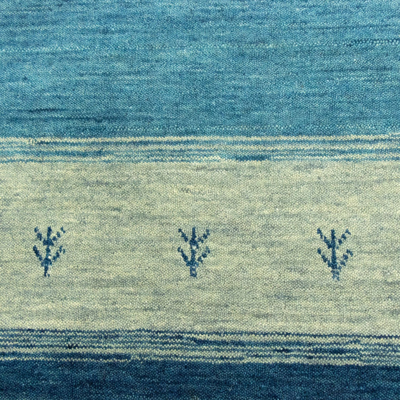 Dywan Gabbeh - Miękki - 203 x 144 cm - niebieski