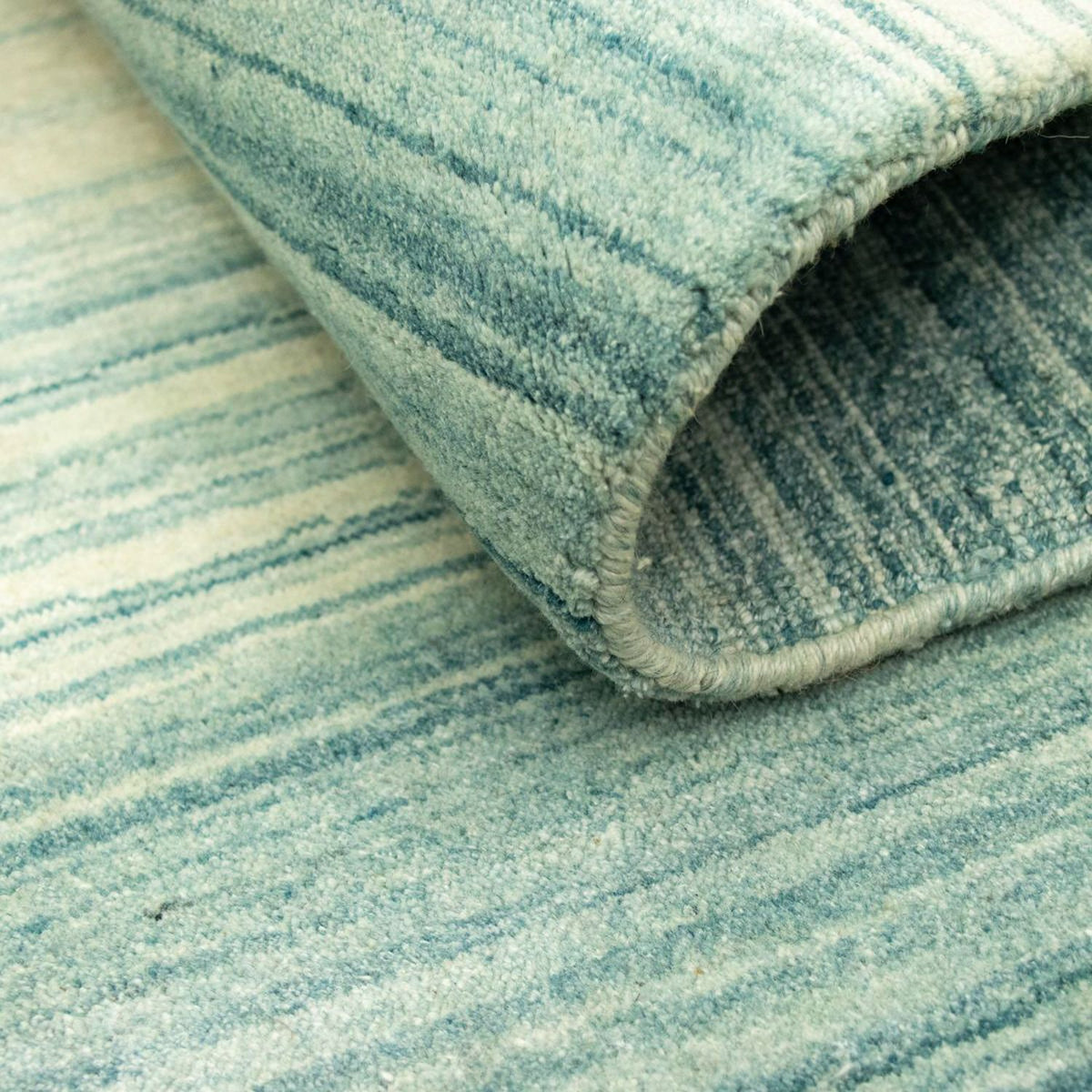 Dywan Gabbeh - Miękki - 195 x 144 cm - jasnoniebieski