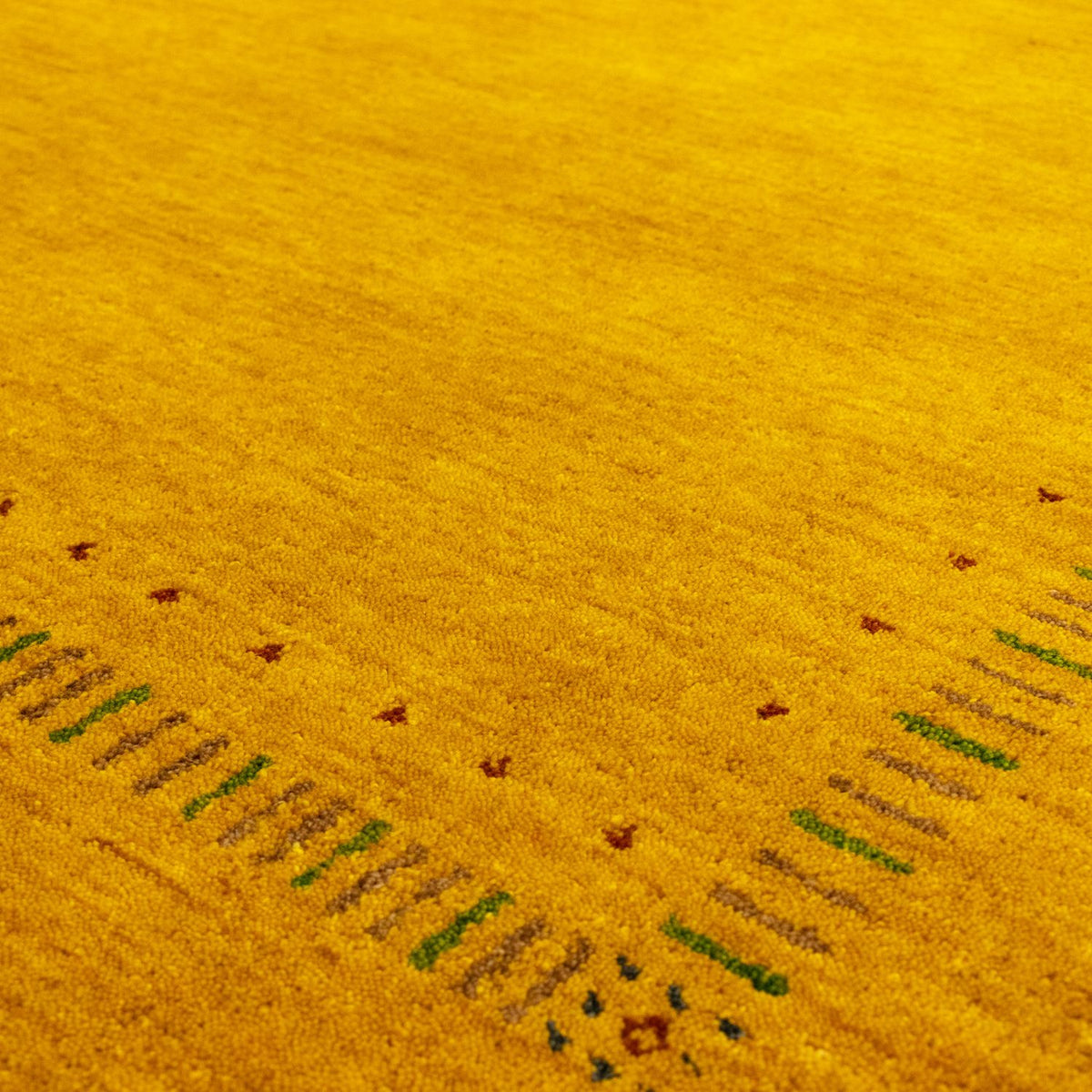 Dywan Gabbeh - Miękki - 236 x 162 cm - złoto