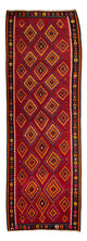 Stary kilim Dywan 390x147cm