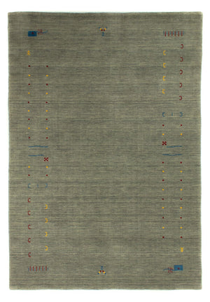 Dywan Gabbeh - Miękki - 201 x 141 cm - srebrny