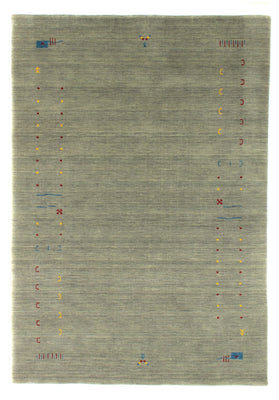 Dywan Gabbeh - Miękki - 202 x 143 cm - srebrny