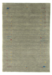 Dywan Gabbeh - Miękki - 202 x 143 cm - srebrny