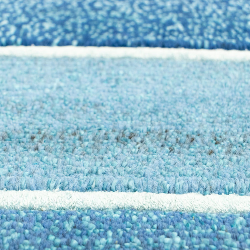 Dywan z Nepalu - 181 x 123 cm - niebieski