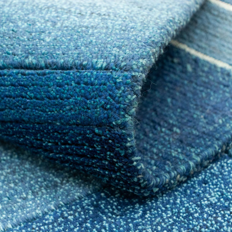 Dywan z Nepalu - 181 x 123 cm - niebieski