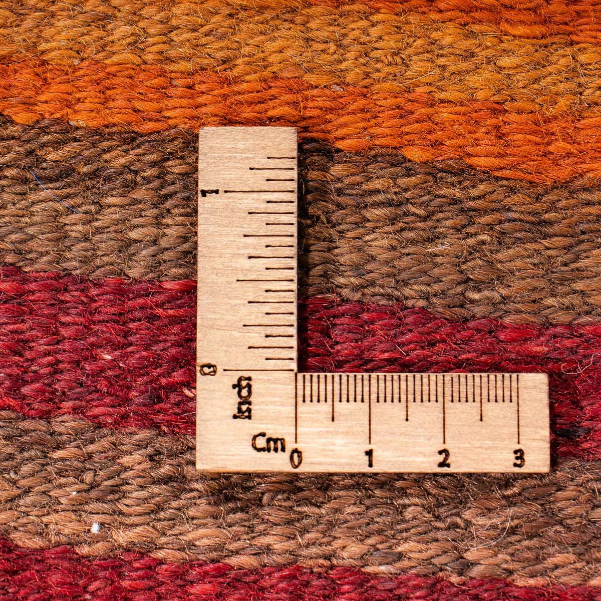 Dywan Kelim - Stary - 170 x 145 cm - wielokolorowy