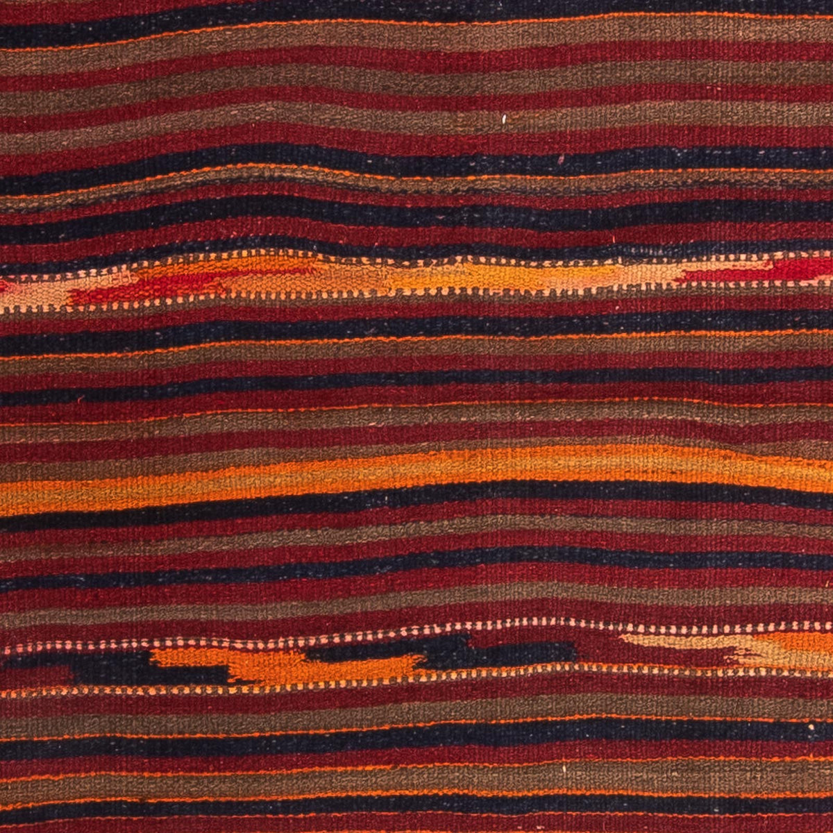 Dywan Kelim - Stary - 170 x 145 cm - wielokolorowy