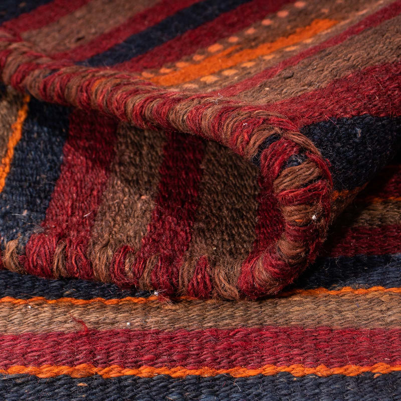 Dywan Kelim - Stary - 170 x 145 cm - wielokolorowy