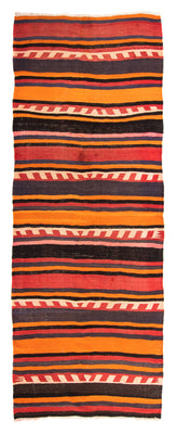 Biegacz Dywan Kelim - Stary - 295 x 120 cm - wielokolorowy