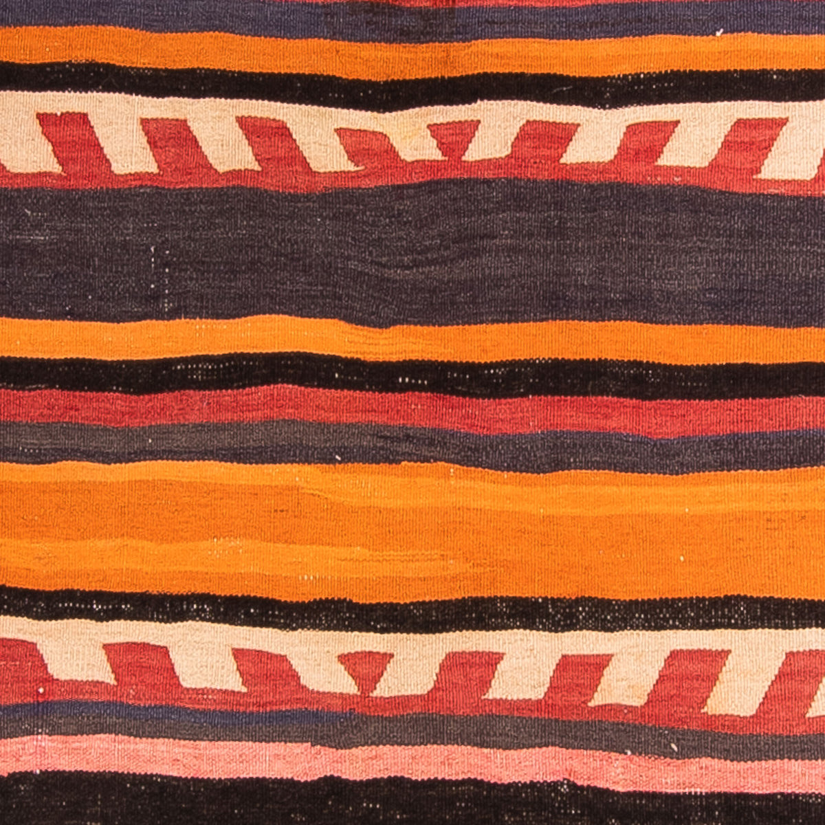 Biegacz Dywan Kelim - Stary - 295 x 120 cm - wielokolorowy