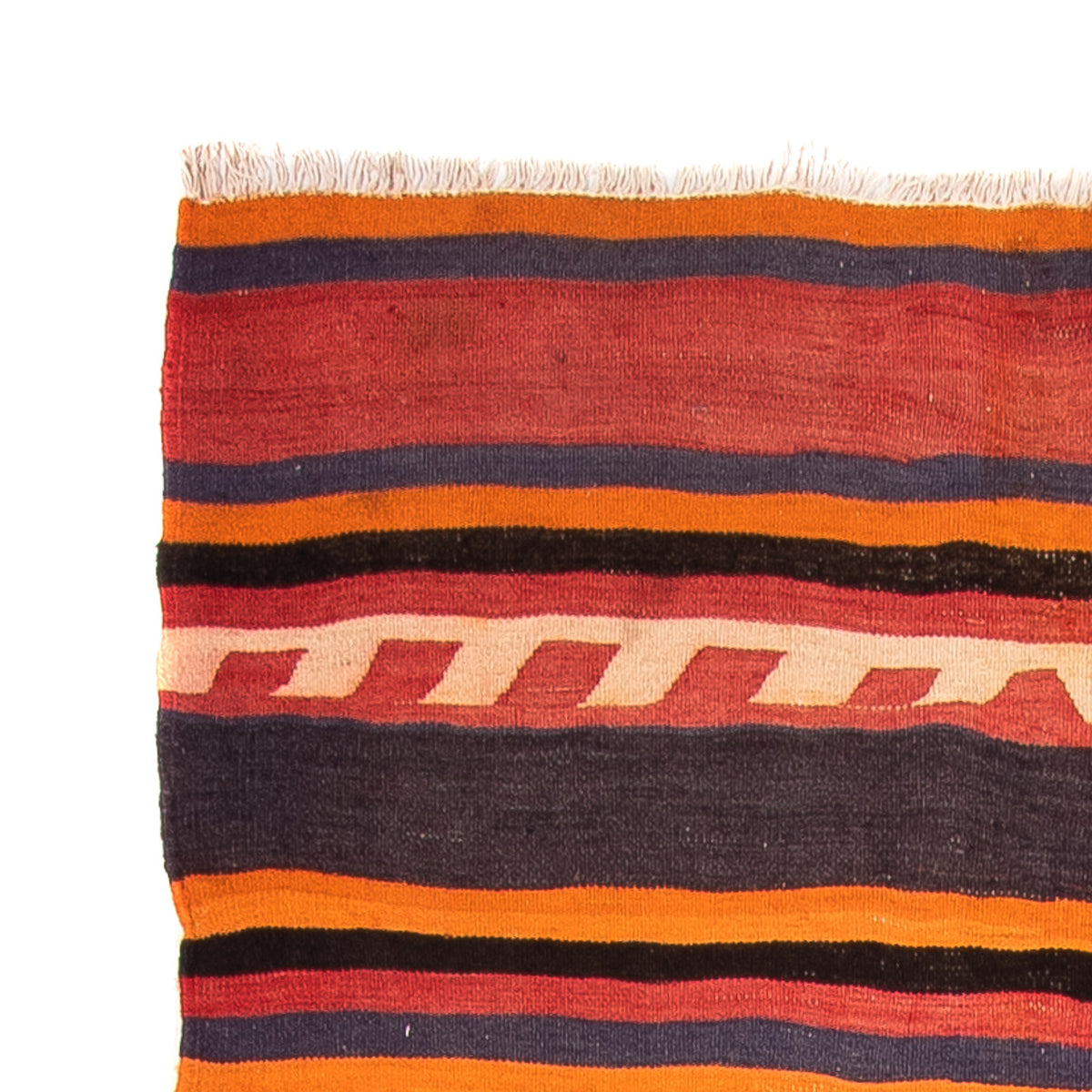 Biegacz Dywan Kelim - Stary - 295 x 120 cm - wielokolorowy