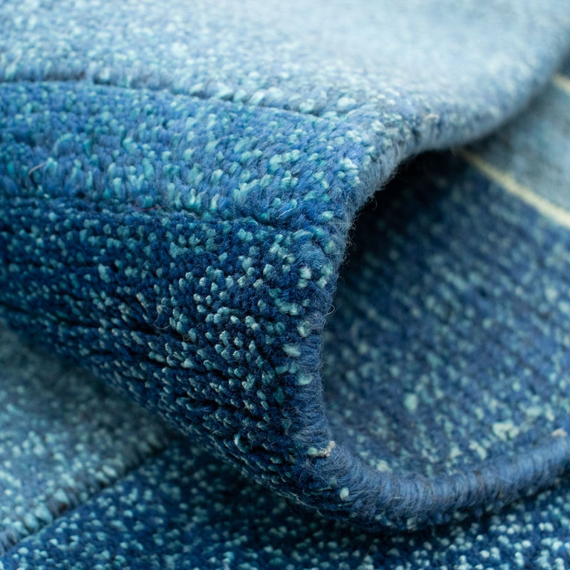 Dywan z Nepalu - 181 x 119 cm - niebieski