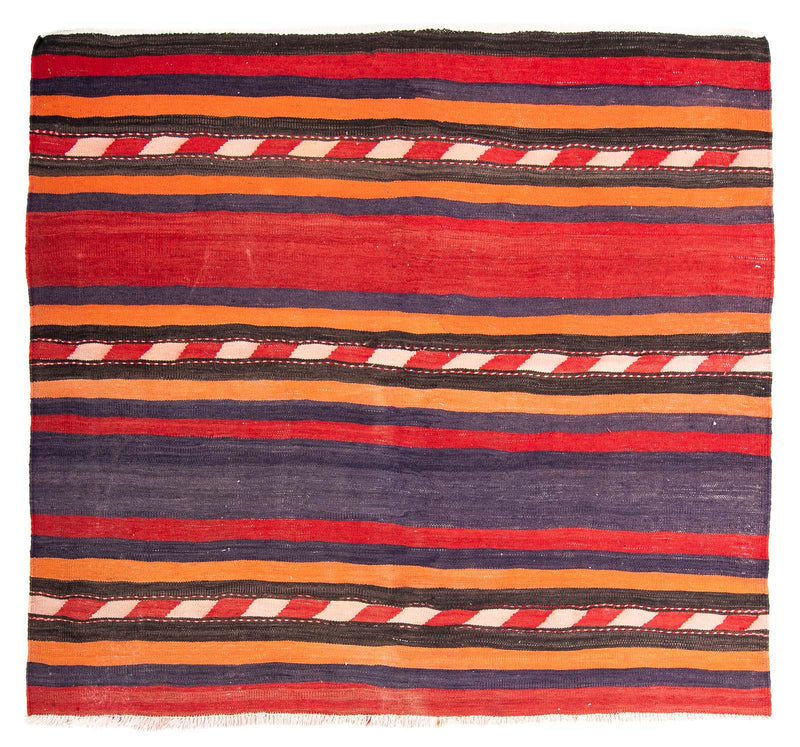 Dywan Kelim - Stary - 165 x 150 cm - wielokolorowy