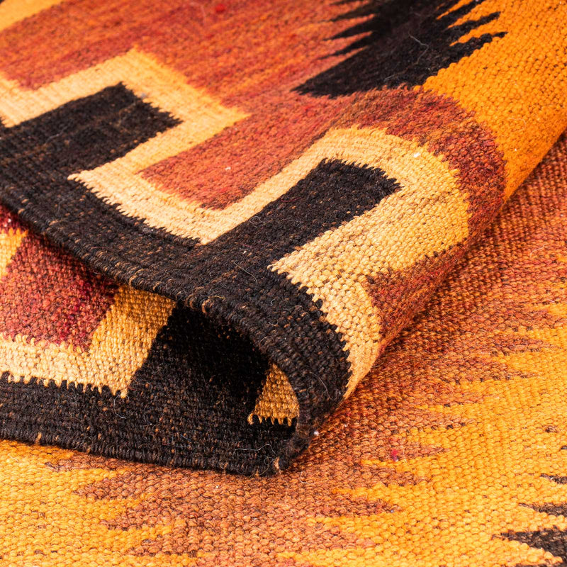 Biegacz Dywan Kelim - Stary - 320 x 140 cm - wielokolorowy