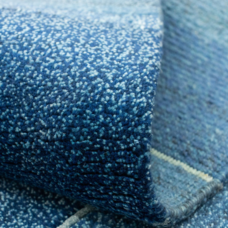 Dywan z Nepalu - 181 x 121 cm - niebieski