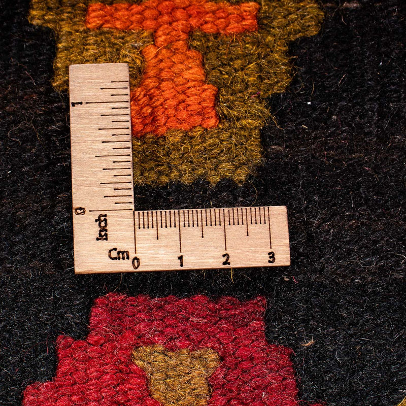 Biegacz Dywan Kelim - Stary - 380 x 144 cm - wielokolorowy