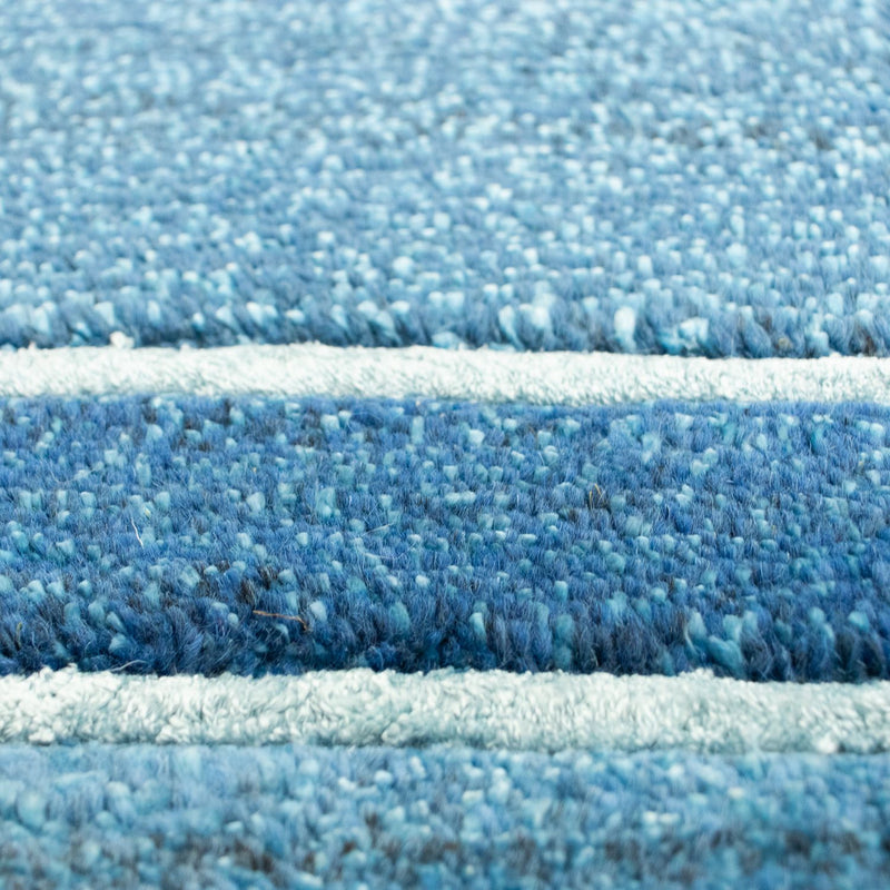 Dywan z Nepalu - 181 x 121 cm - niebieski