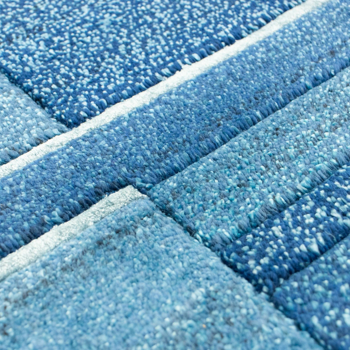 Dywan z Nepalu - 181 x 121 cm - niebieski