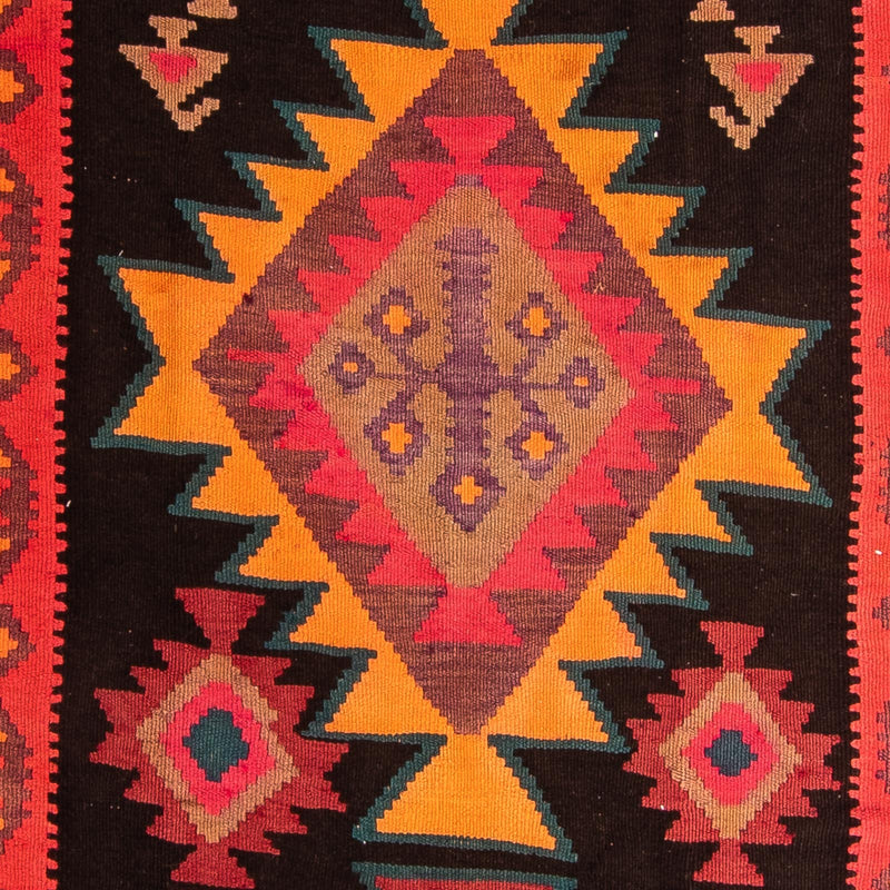 Biegacz Dywan Kelim - Stary - 305 x 80 cm - wielokolorowy