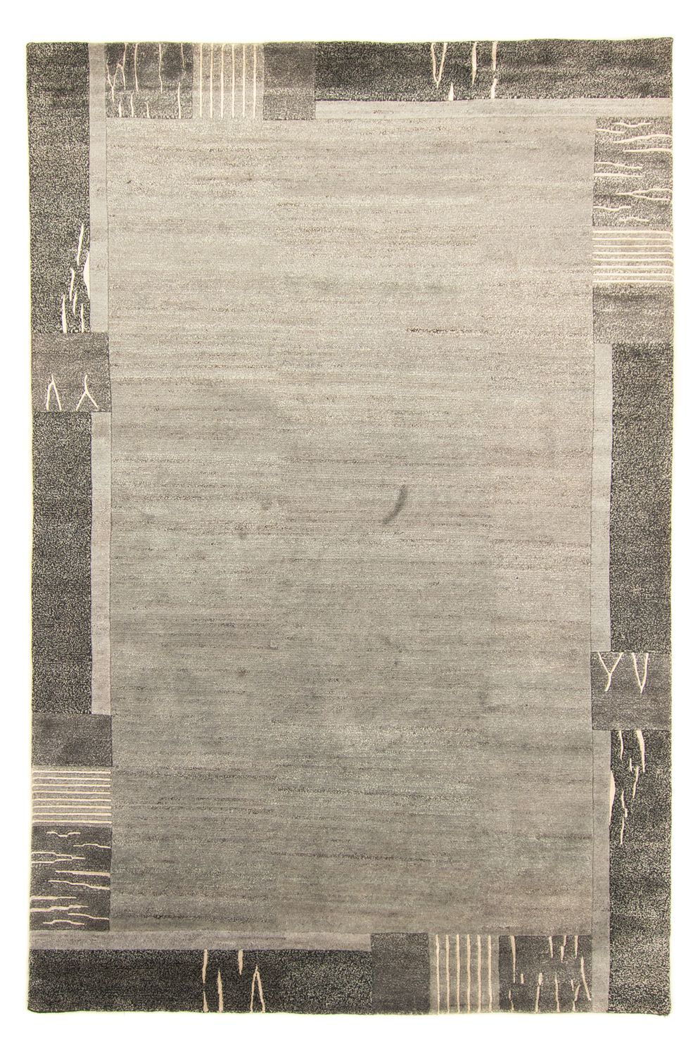 Dywan z Nepalu - 301 x 202 cm - antracyt