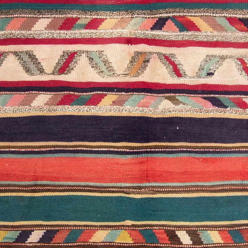 Dywan Kelim - Stary - 204 x 184 cm - wielokolorowy