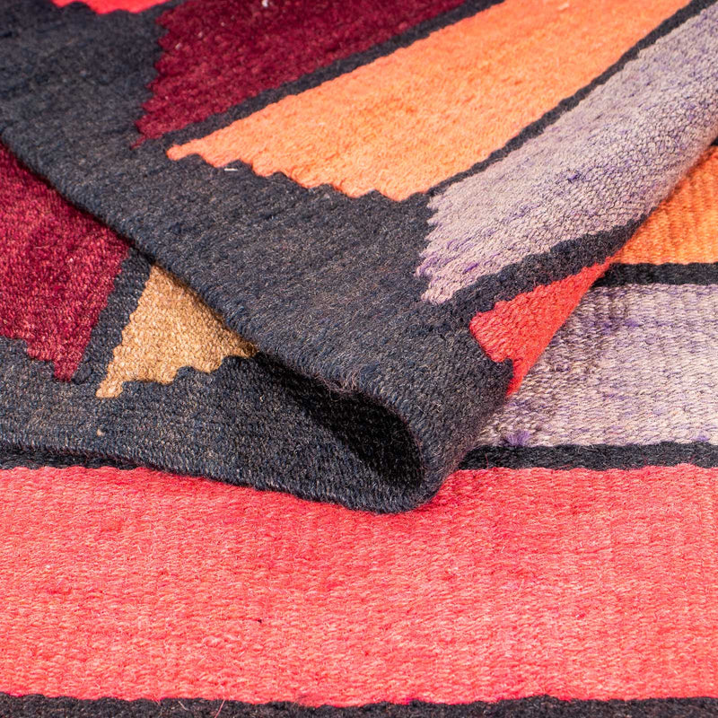 Dywan Kelim - Stary - 330 x 170 cm - wielokolorowy